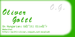 oliver goltl business card